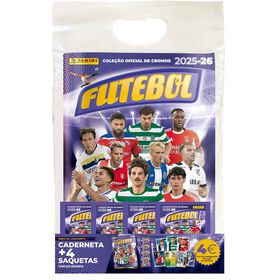 Starter Pack Caderneta + 4 Saquetas Futebol 25/26 Panini
