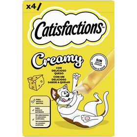 Snack L&iacute;quido para Gato Creamy Queijo Catisfactions