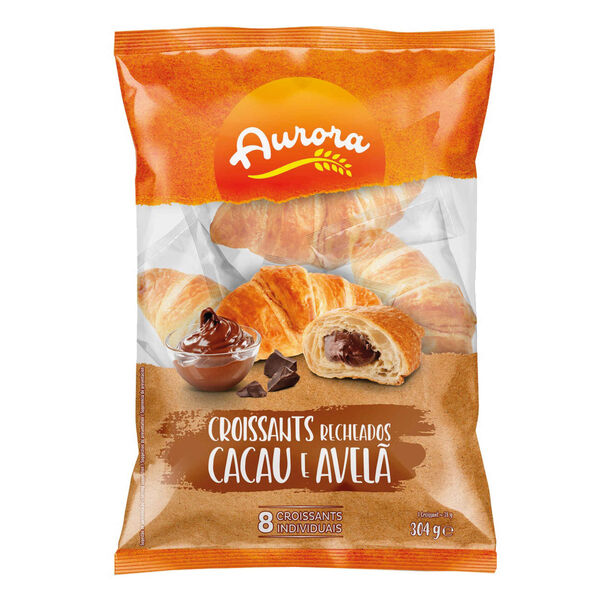 Croissant com Cacau e Avelã Aurora