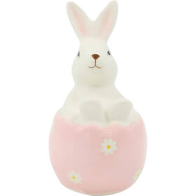 Coelho 5,7cm em Base Rosa Kasa