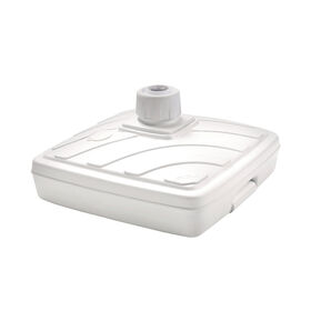 Base Quadrada para Guarda-Sol Pl&aacute;stico 40L Branca