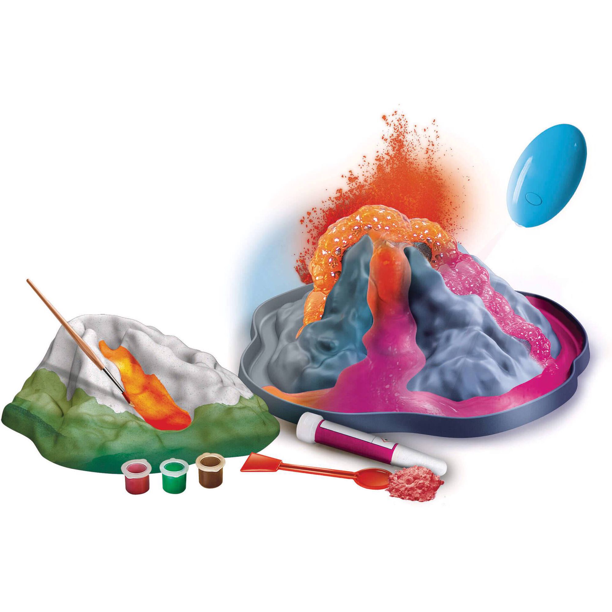 Clementoni - Kit Ci&ecirc;ncia & Jogo Vulc&atilde;o Brilhante