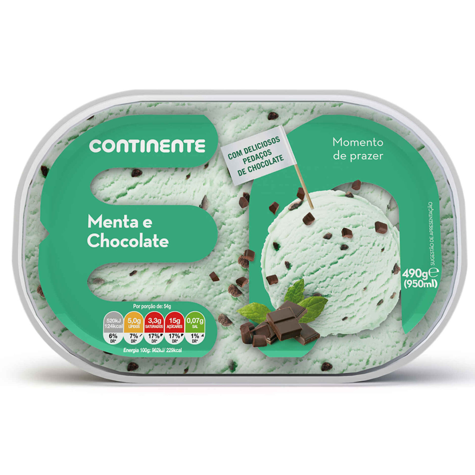 Gelado de Menta e Chocolate Gelado de Menta e Chocolate