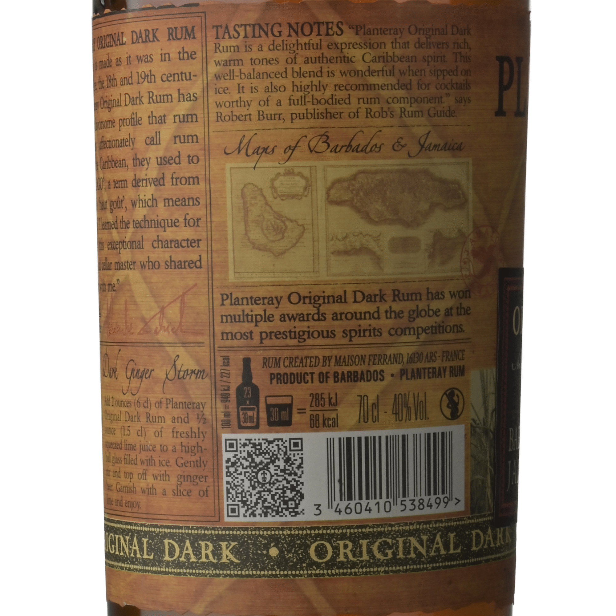Planteray Rum Original Dark