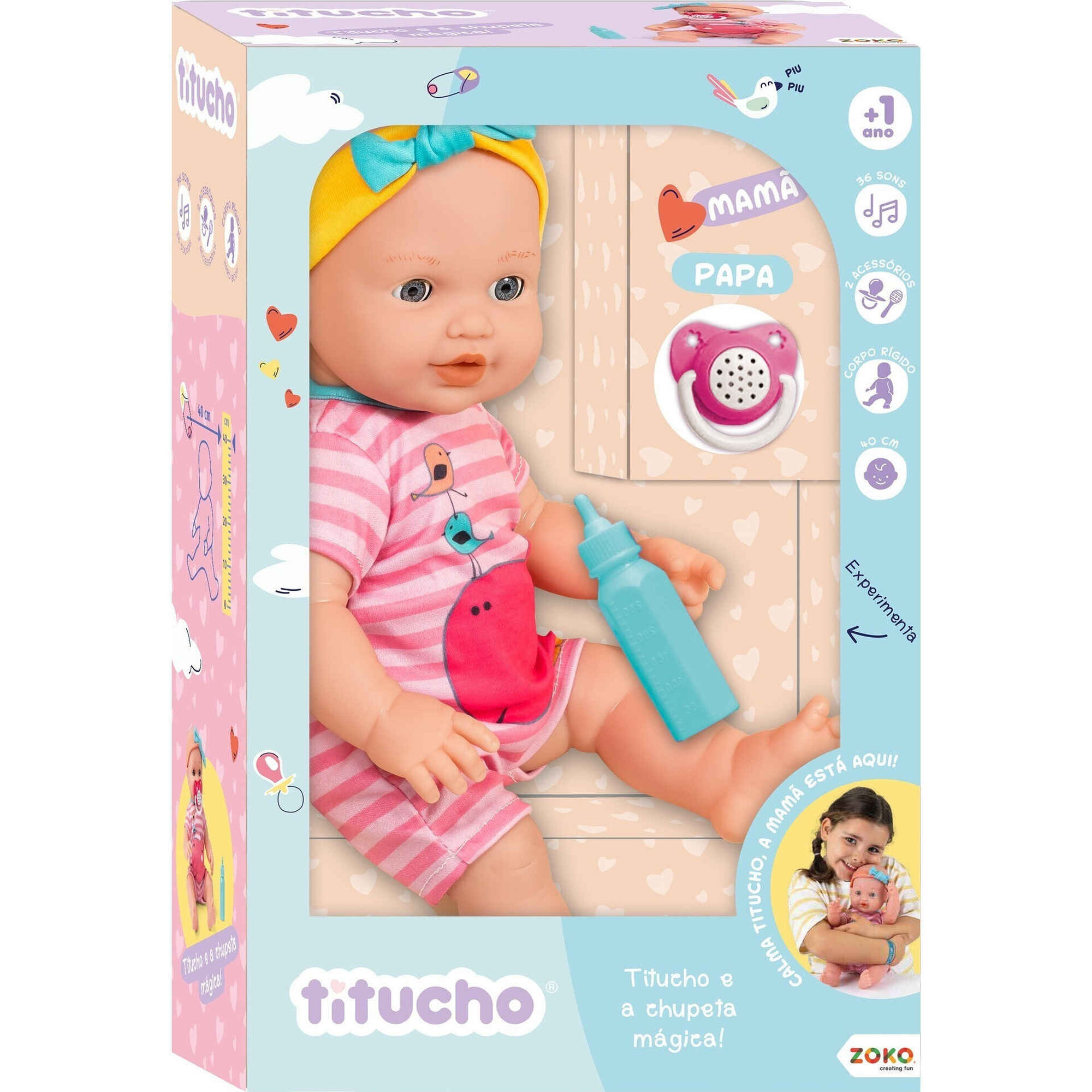 Boneco Titucho e a Chupeta Mágica Boneco Titucho e a Chupeta Mágica