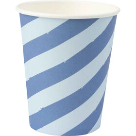 Conjunto 8 Copos Riscas Azuis Kasa