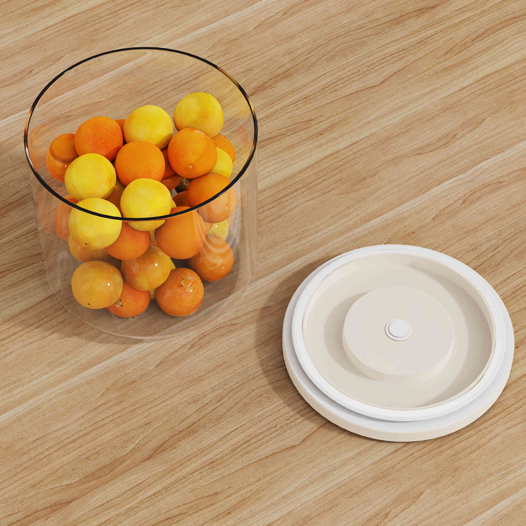 Frasco Despensa Vidro 750ml com V&aacute;cuo Kasa