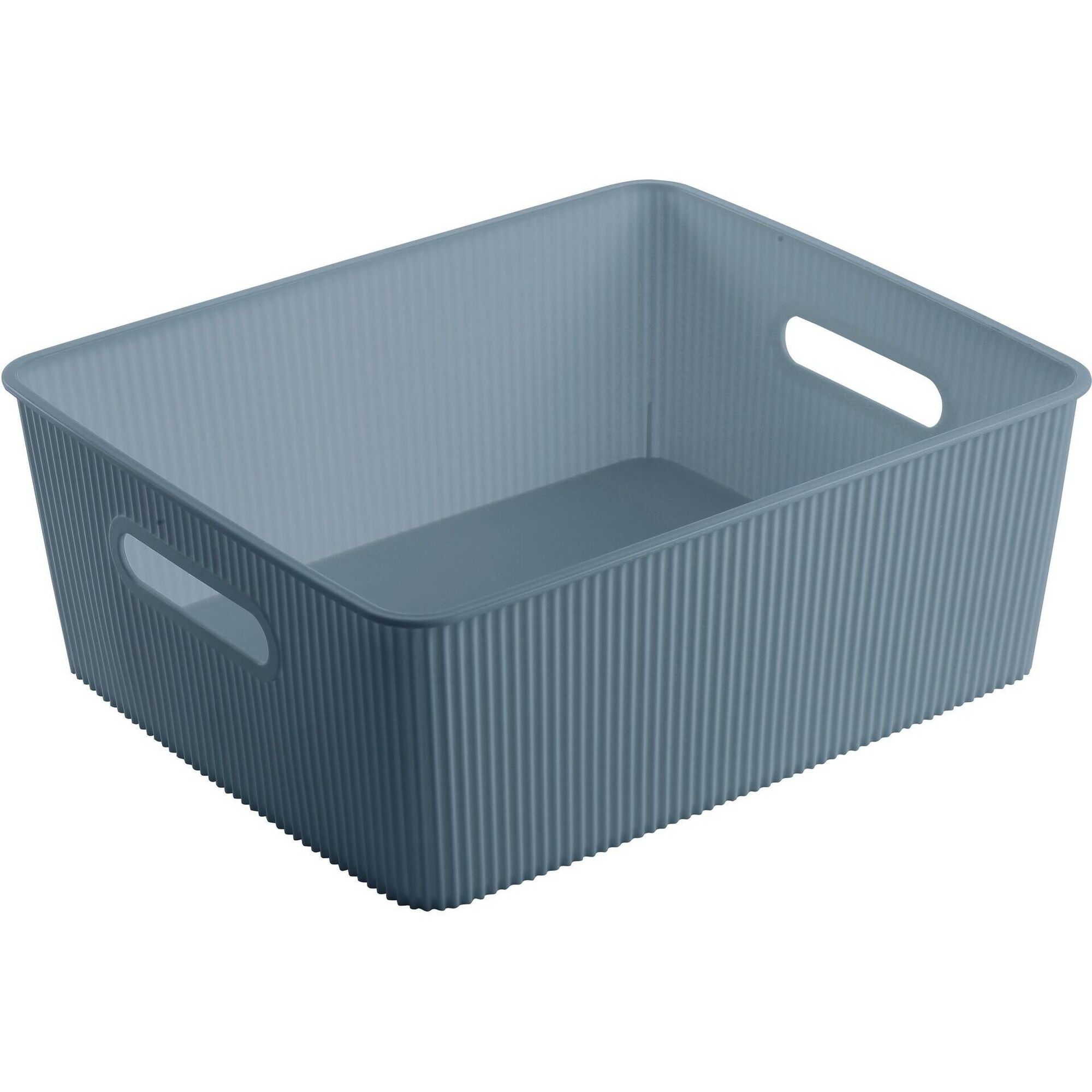 Caixa Arruma&ccedil;&atilde;o com Tampa Azul 4L Kasa