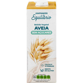 Bebida Vegetal de Aveia sem A&ccedil;&uacute;car Continente Equil&iacute;brio