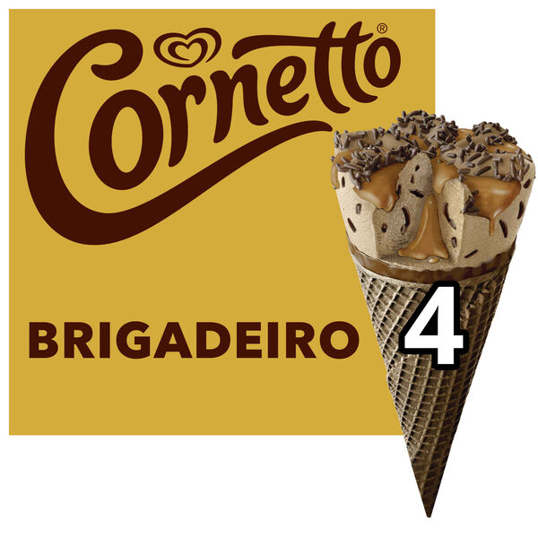Gelado Cone Brigadeiro Cornetto