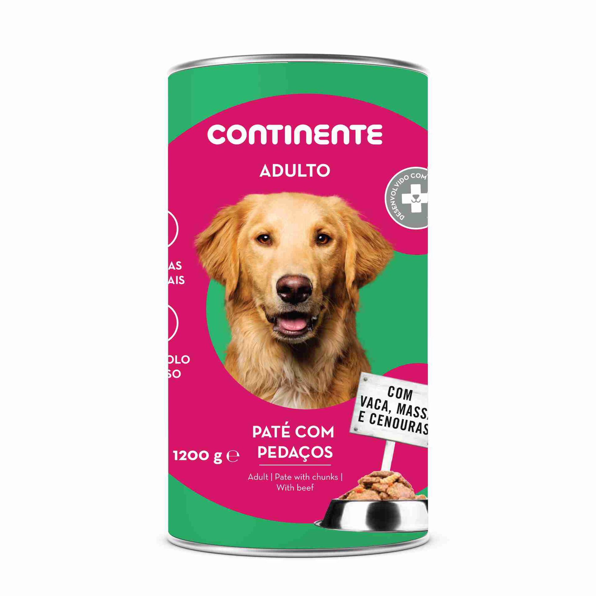 Comida Húmida para Cão Adulto Pedaços Molho Vaca