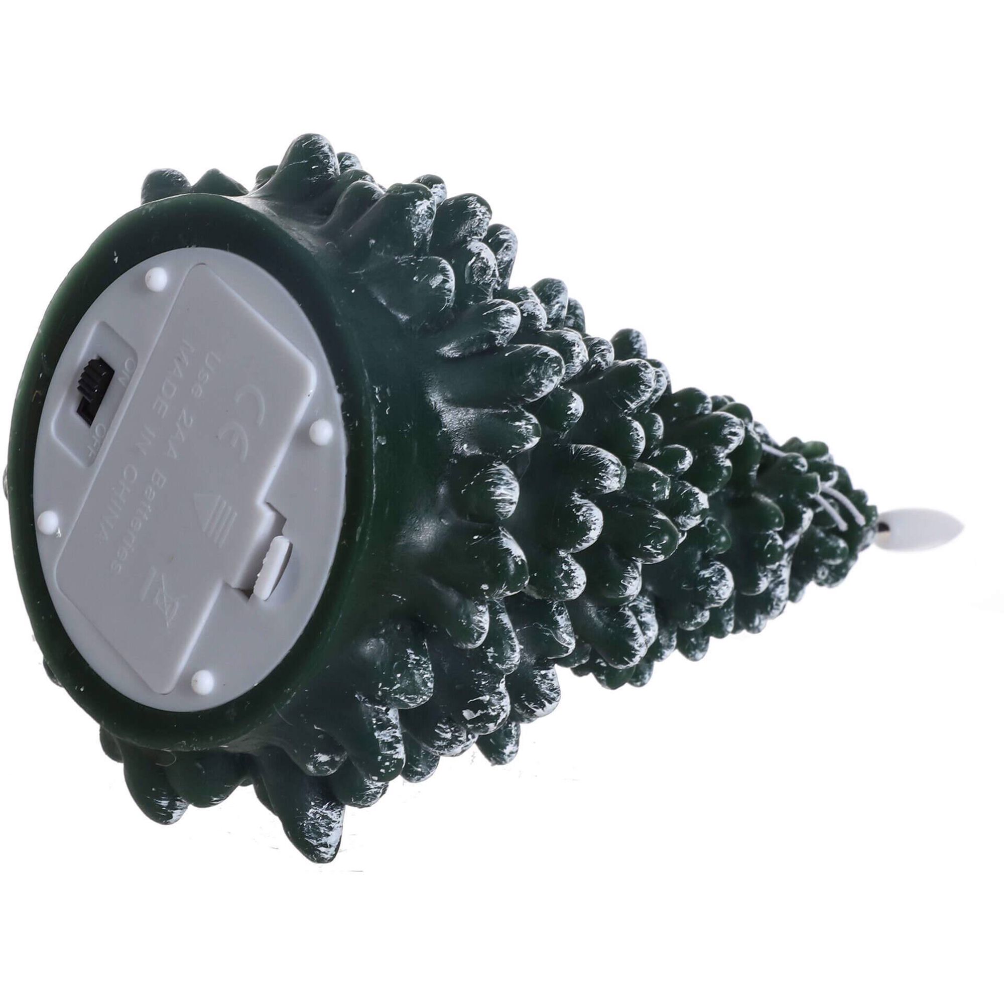 Vela LED 240g Árvore Natal com Neve