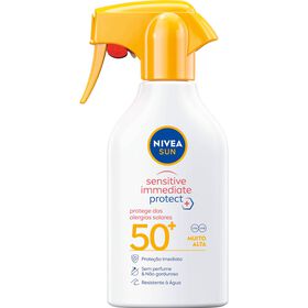 Protetor Solar Spray Sensitive Immediate Protect FPS 50+ Nivea Sun