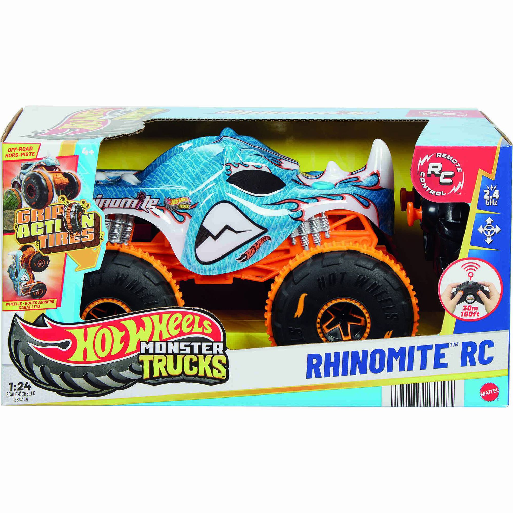 Hot Wheels Monster Truck - Escala 1:24 Rhinomite Hot Wheels Monster Truck - Escala 1:24 Rhinomite