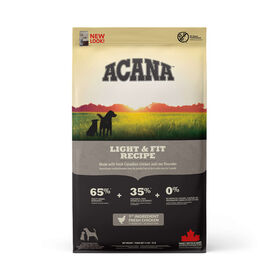 Ra&ccedil;&atilde;o para C&atilde;o Adulto Light e Fit Recipe Acana