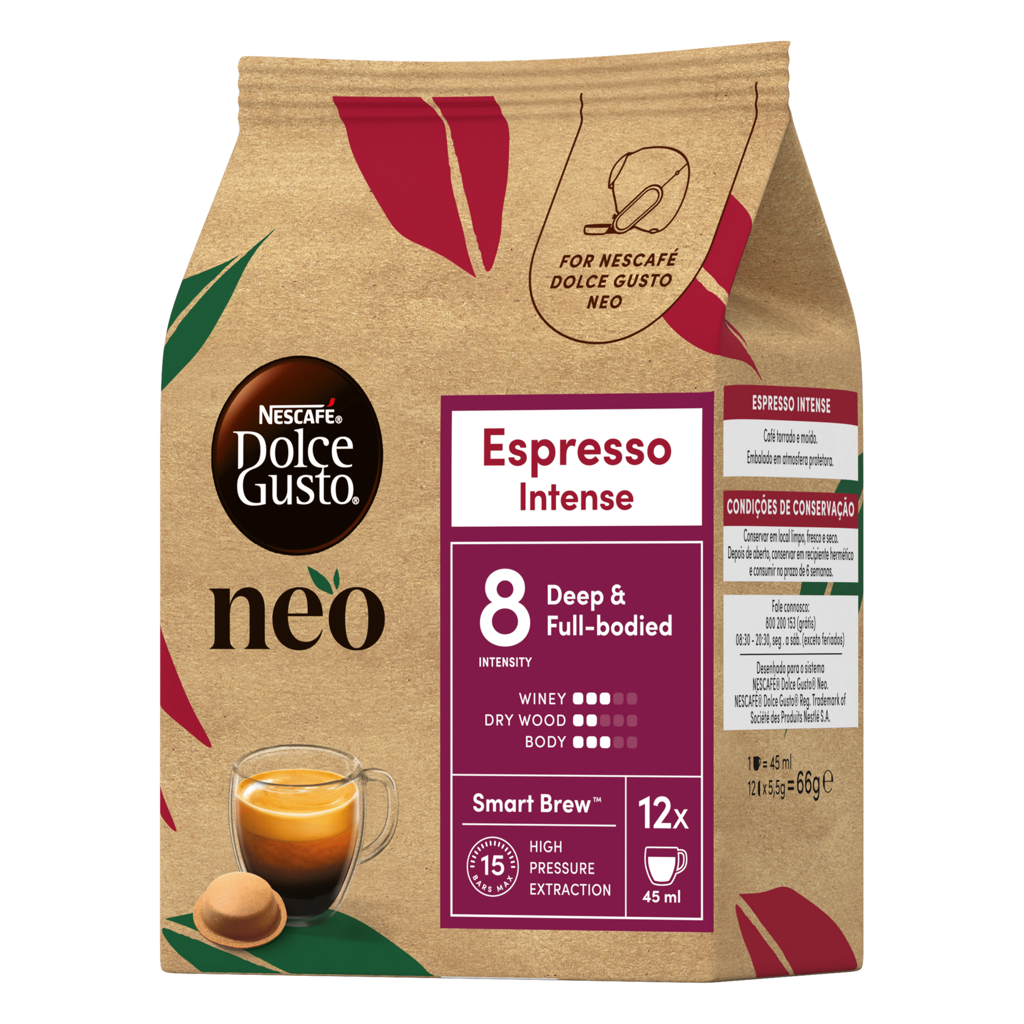C&aacute;psulas de Caf&eacute; Espresso Intenso Int 8 Nescaf&eacute; Dolce Gusto Neo