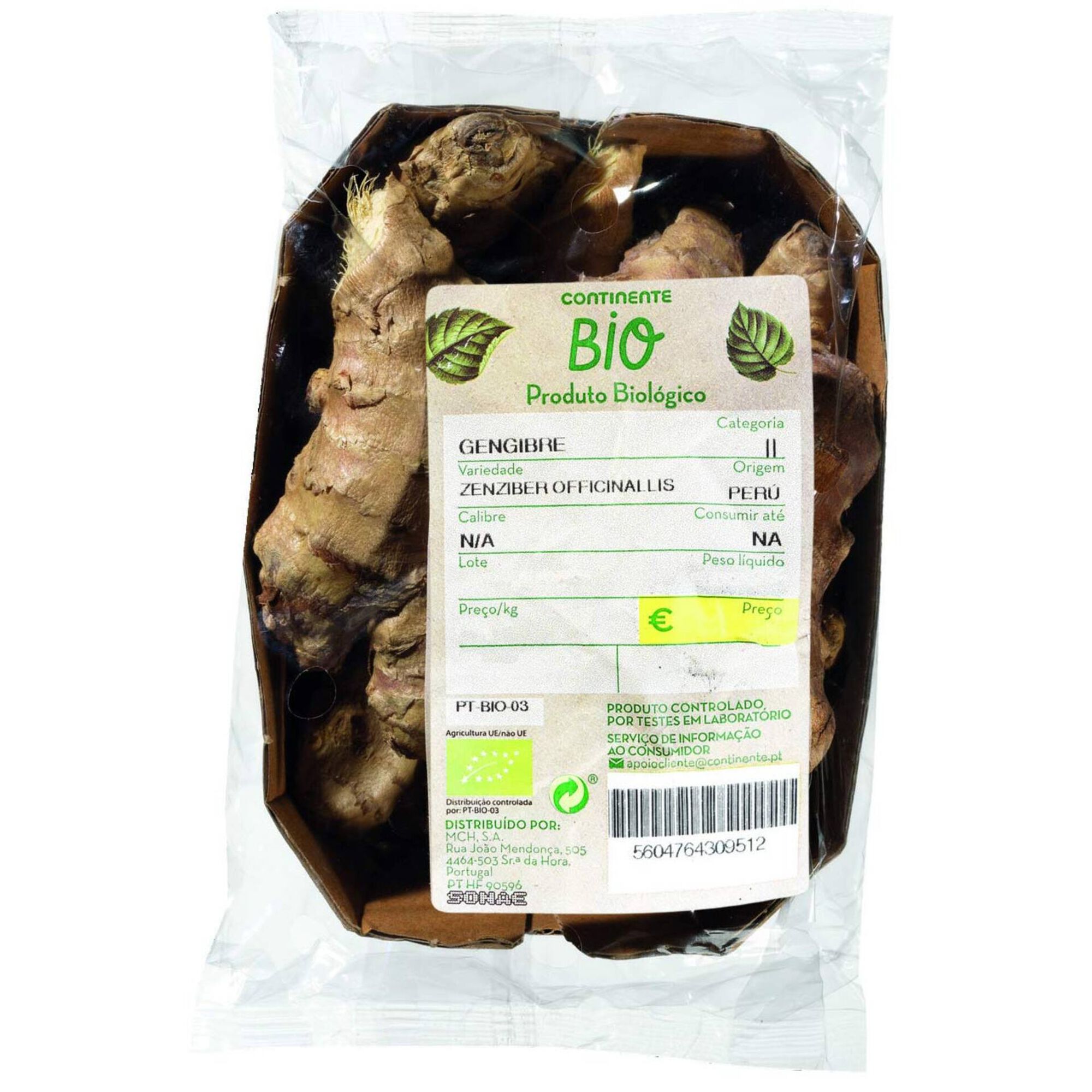 Gengibre Biológico Fresco