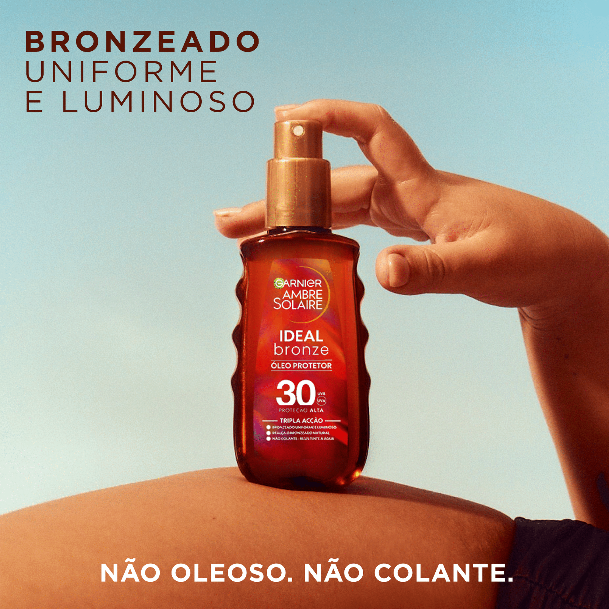 Bronzeador Spray Ideal Bronze FPS 30 Garnier Ambre Solaire