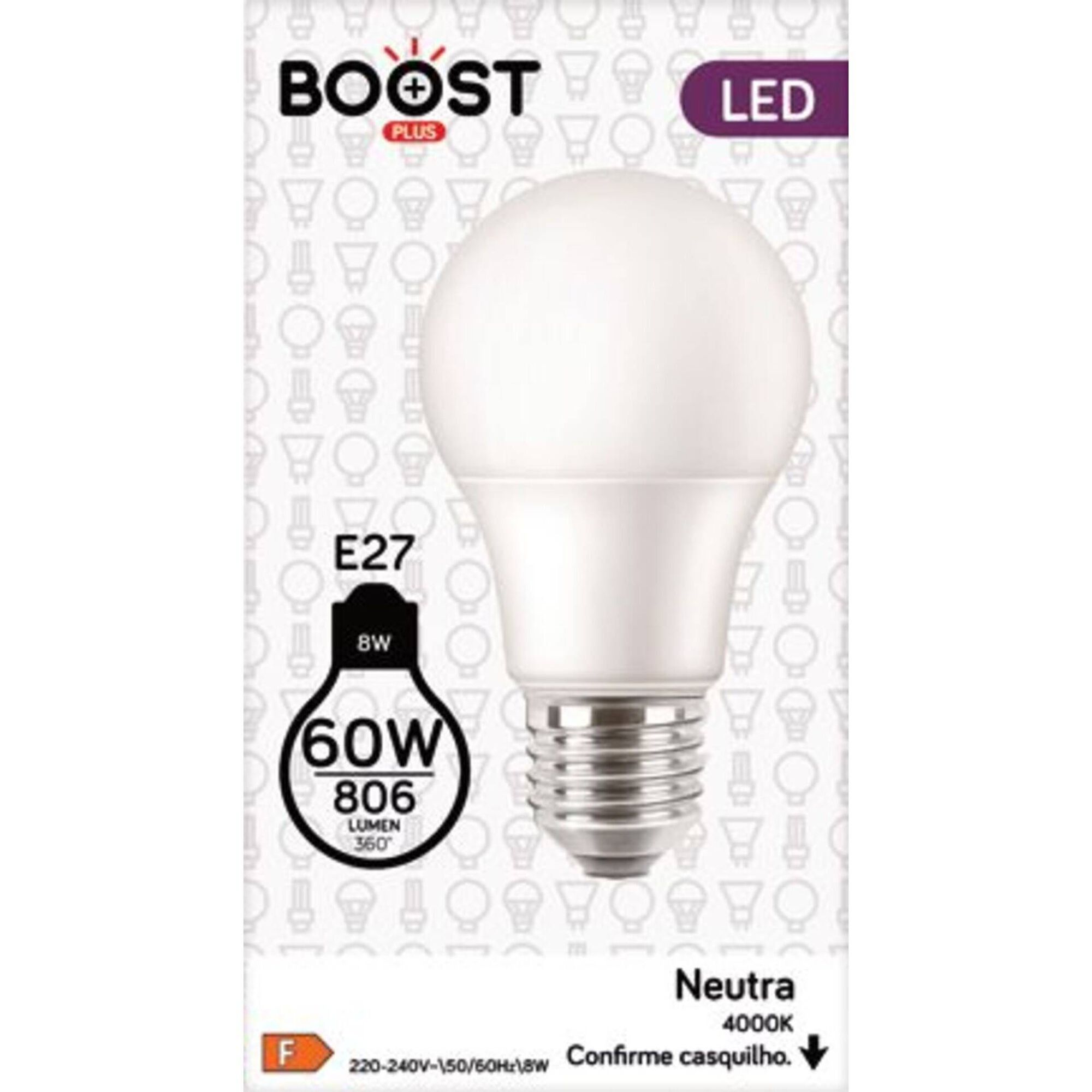 L&acirc;mpada LED Basic Standard E27 4000K 60W Boost