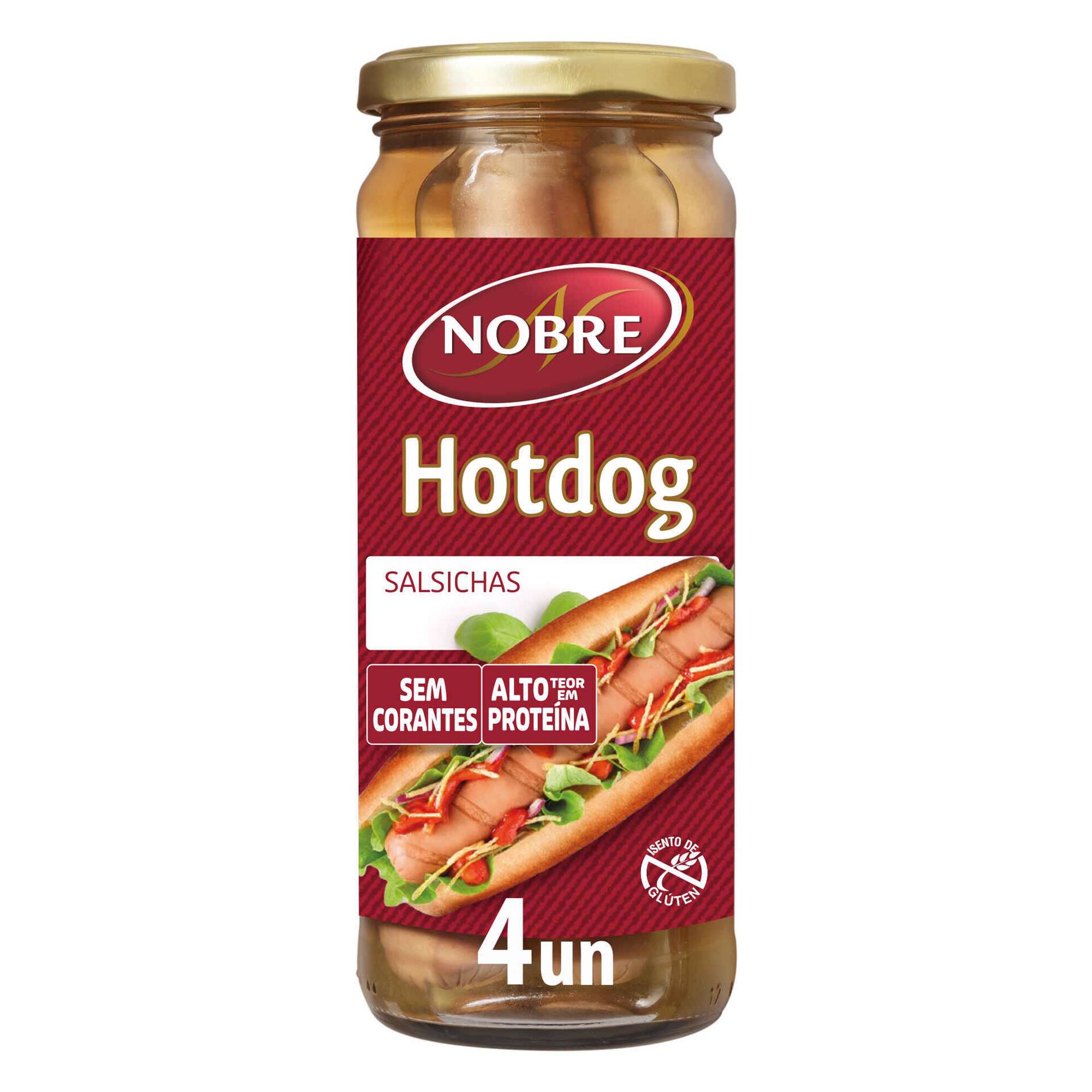 Salsichas Hot Dog Frasco 4 un