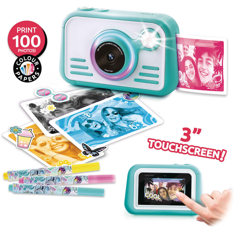Canal Toys - Máquina Fotográfica Instantânea 3 em 1