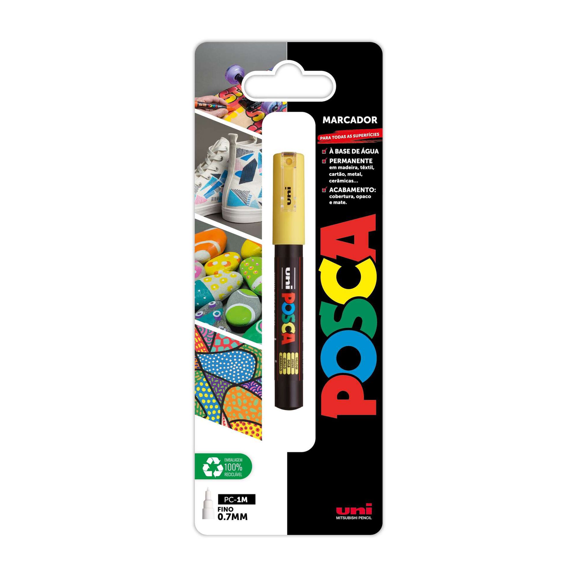 Marcador Permanente Posca PC-1M (várias cores)
