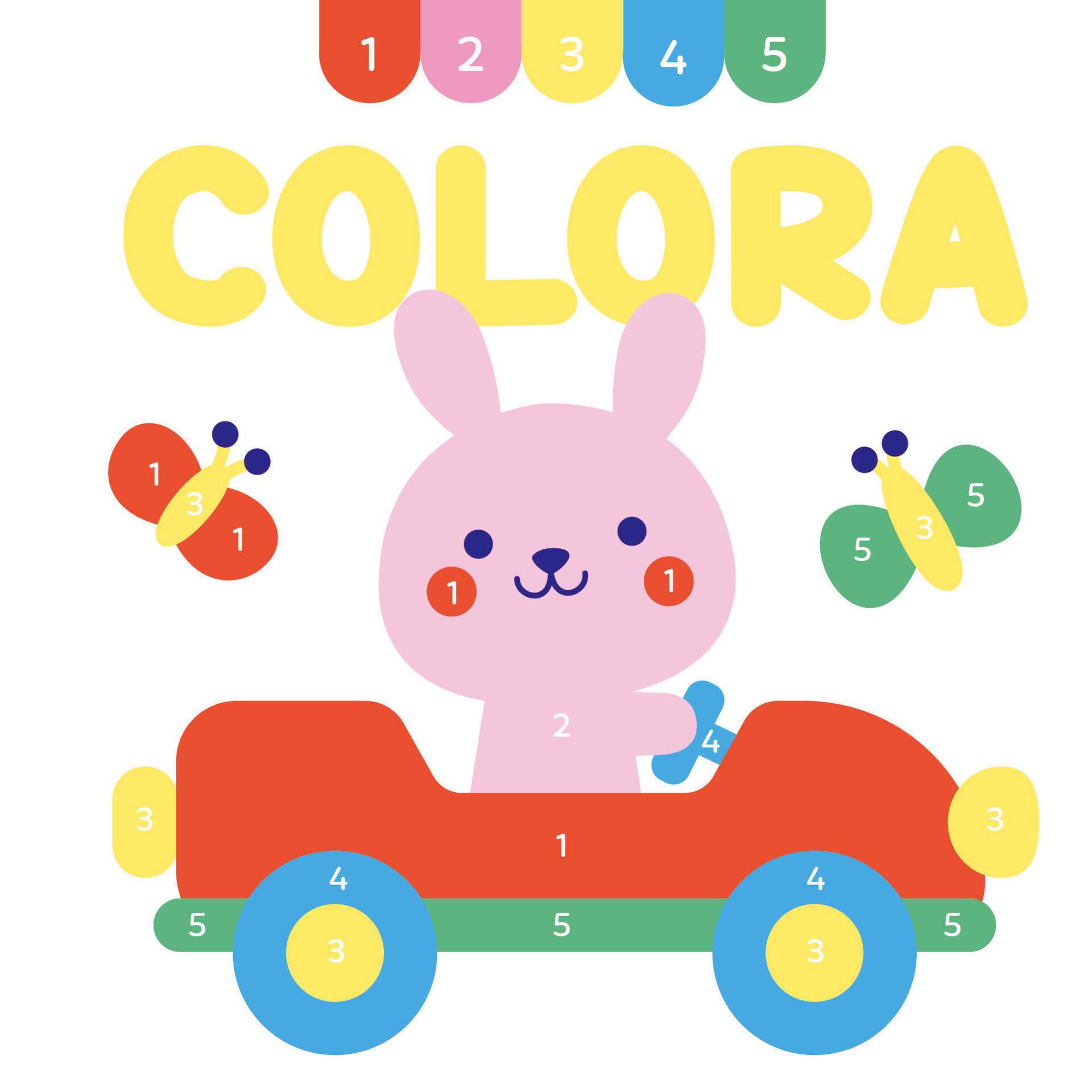 1-2-3-4-5 Colora - Coelho