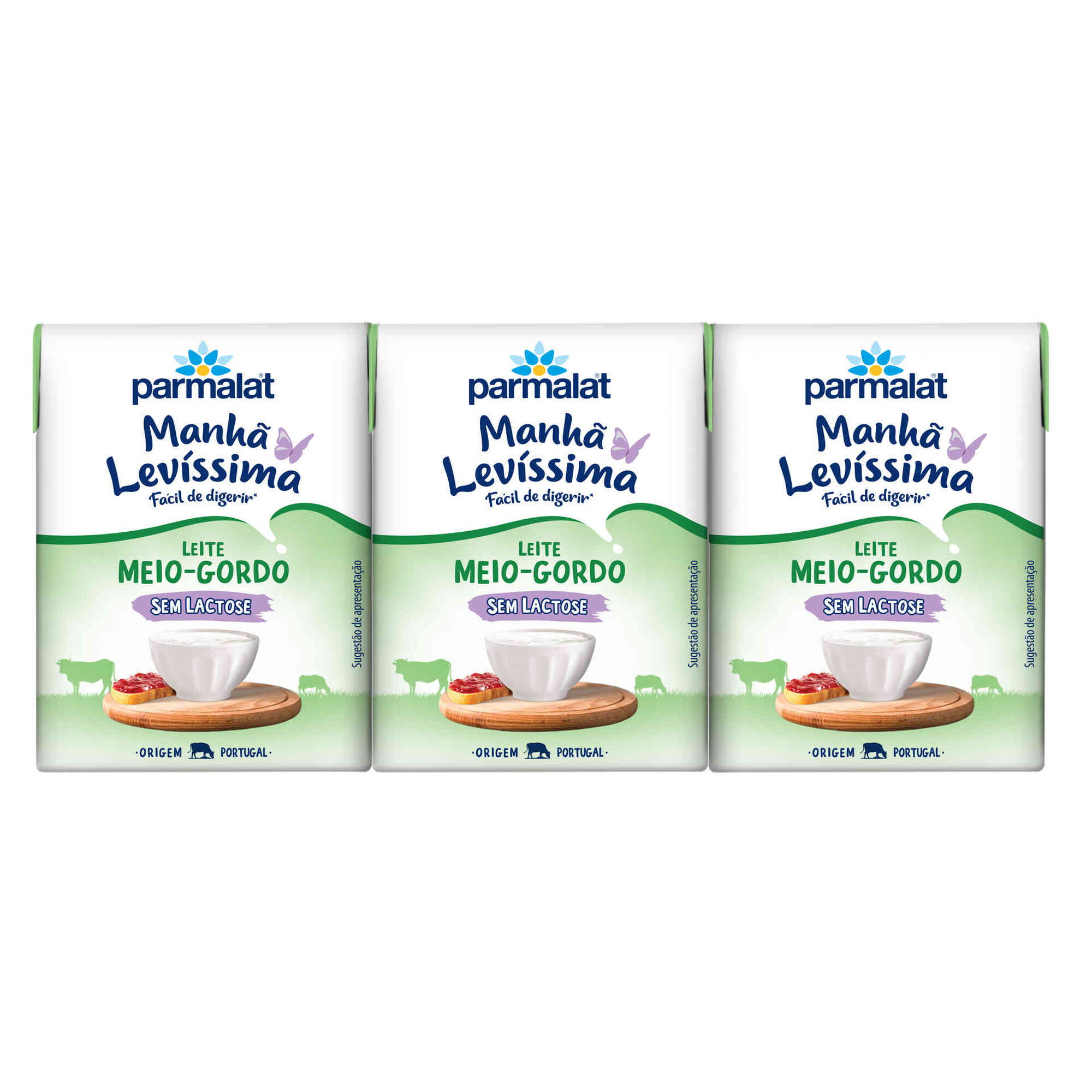 Leite UHT Meio Gordo Manhã Levíssima sem Lactose