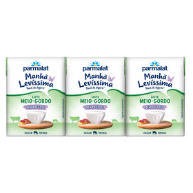 Leite UHT Meio Gordo Manhã Levíssima sem Lactose Leite UHT Meio Gordo Manhã Levíssima sem Lactose