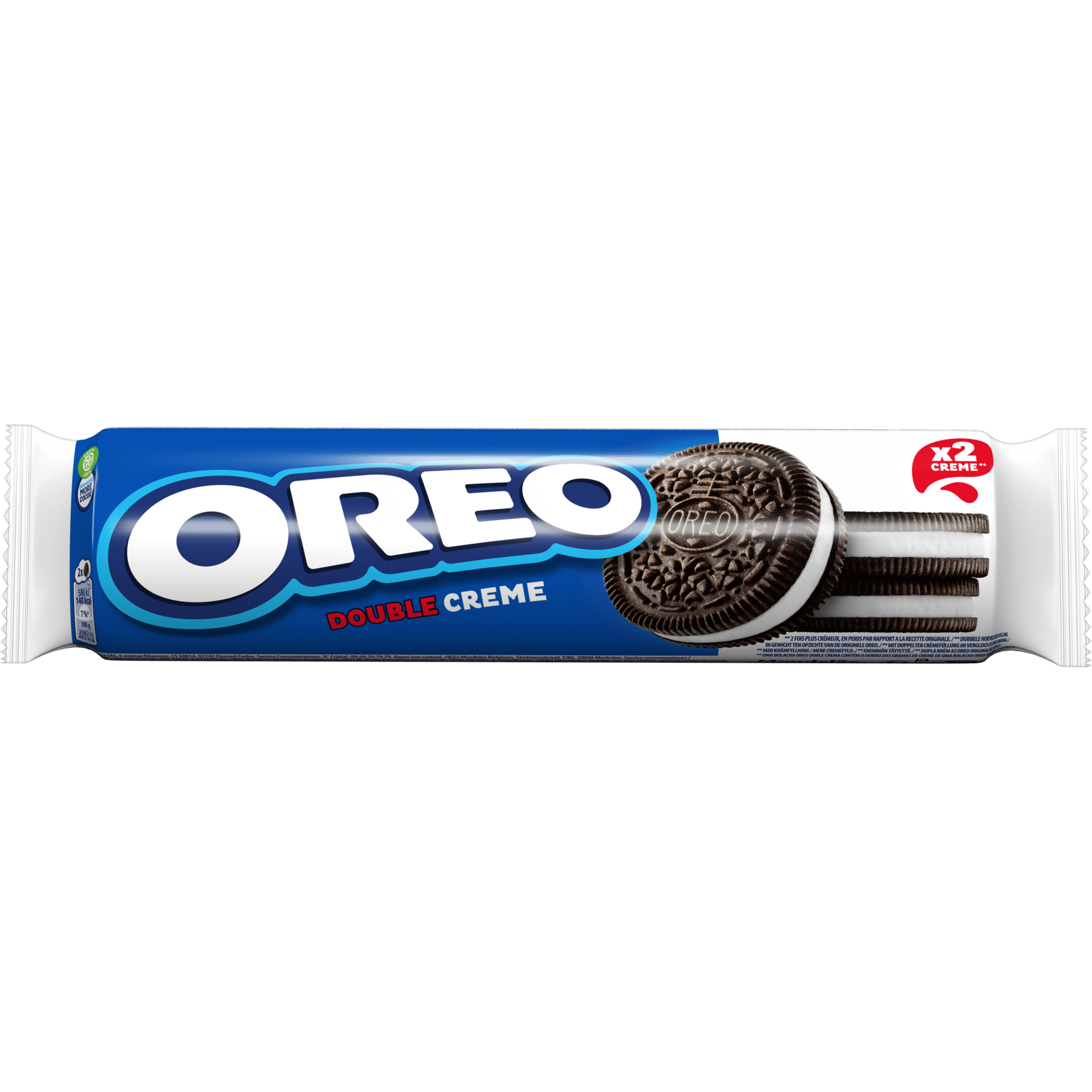 Bolacha de Chocolate com Recheio de Creme Duplo