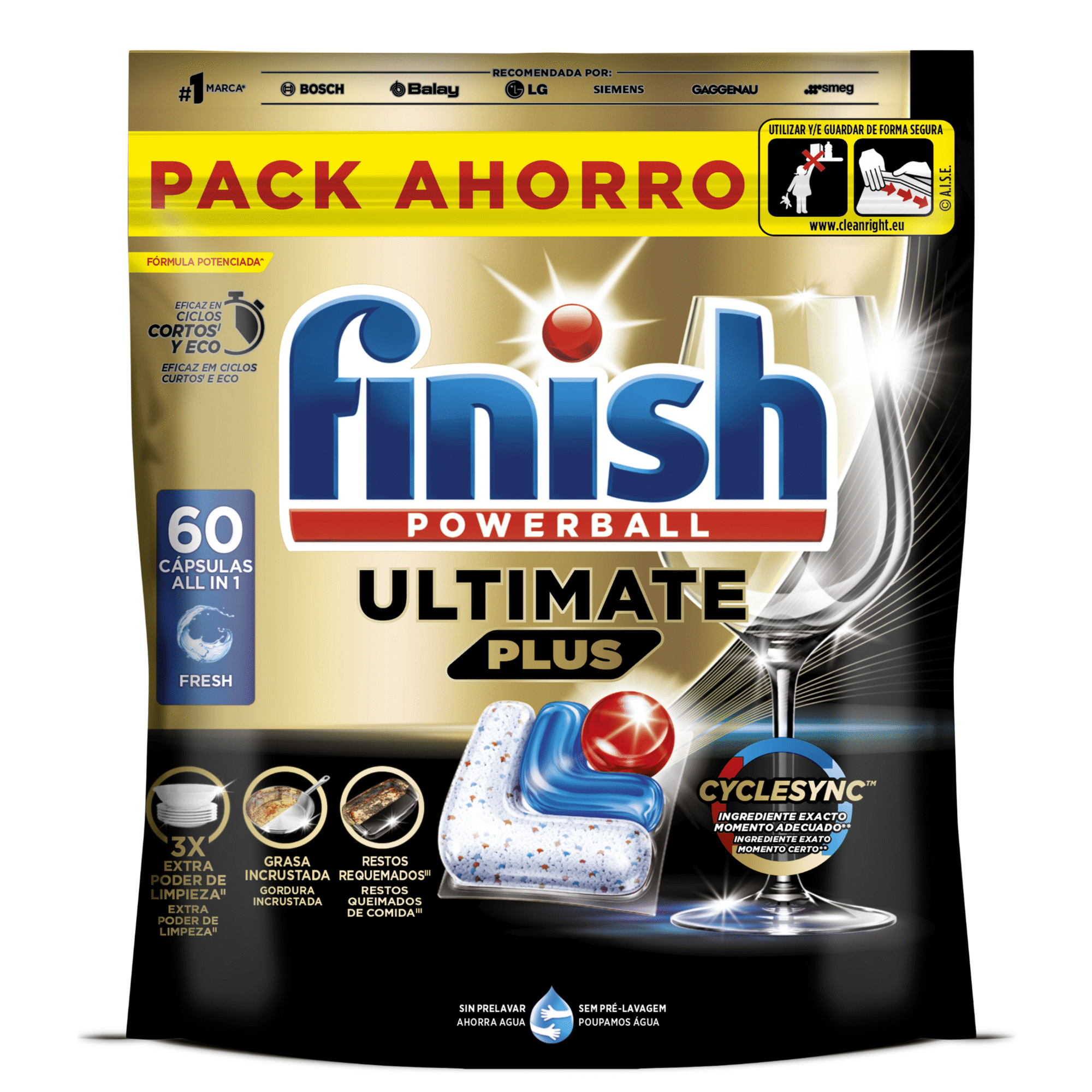 Detergente M&aacute;quina Loi&ccedil;a Pastilhas Ultra Regular Plus Finish