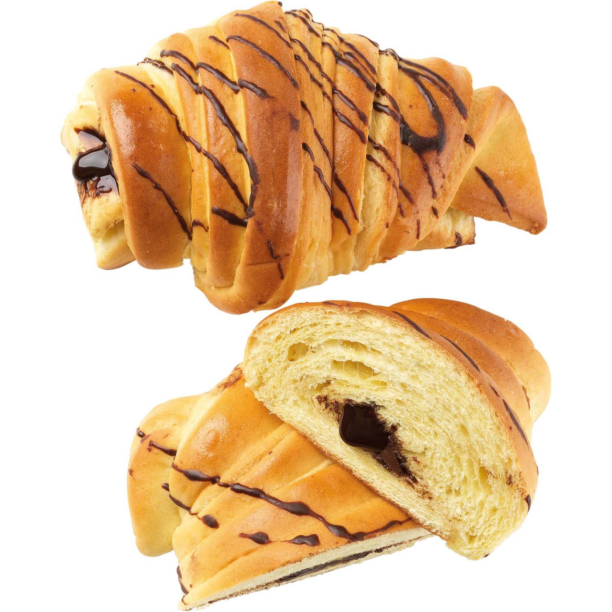 Croissant Brioche com Chocolate Croissant Brioche com Chocolate