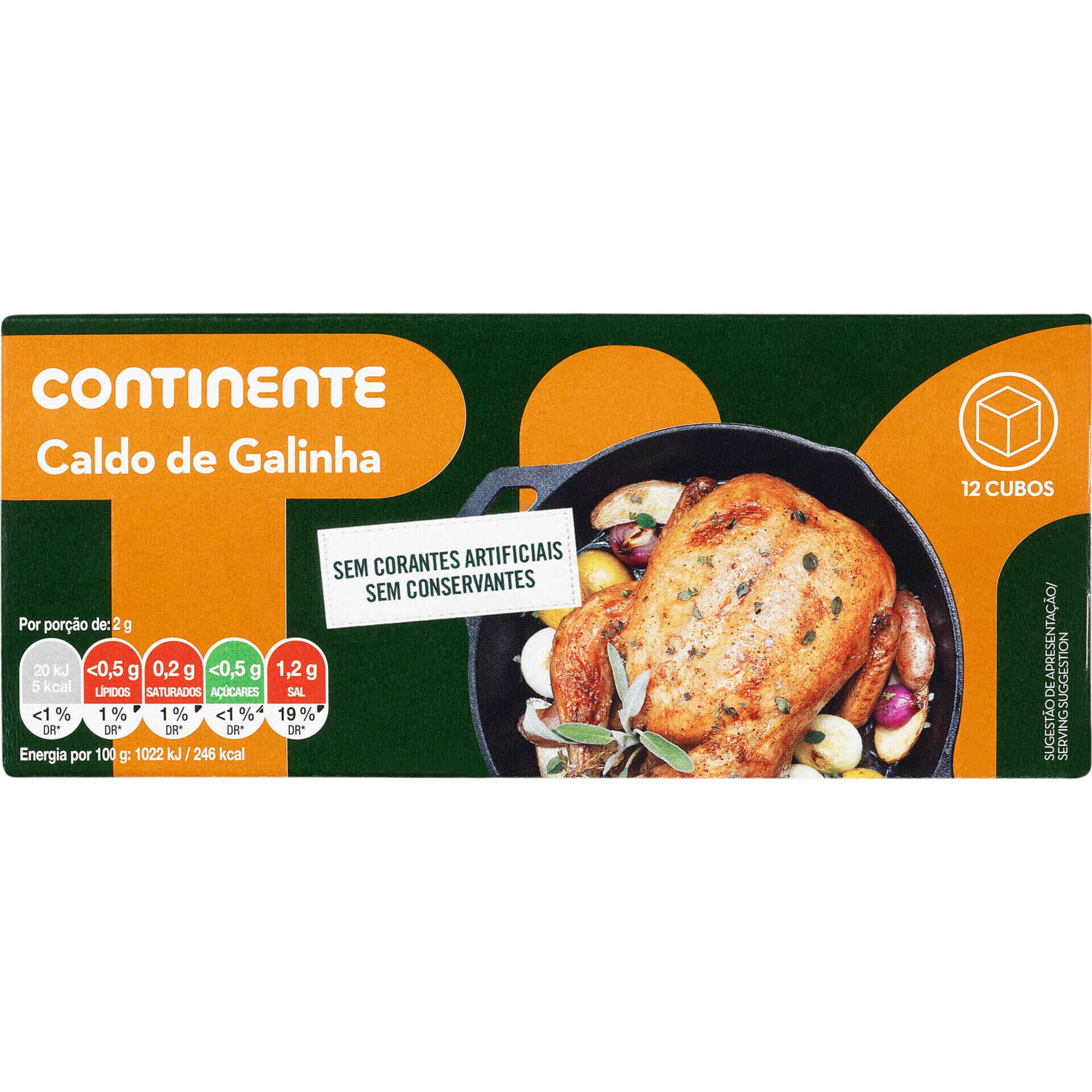 Caldo de Galinha Cubos Continente