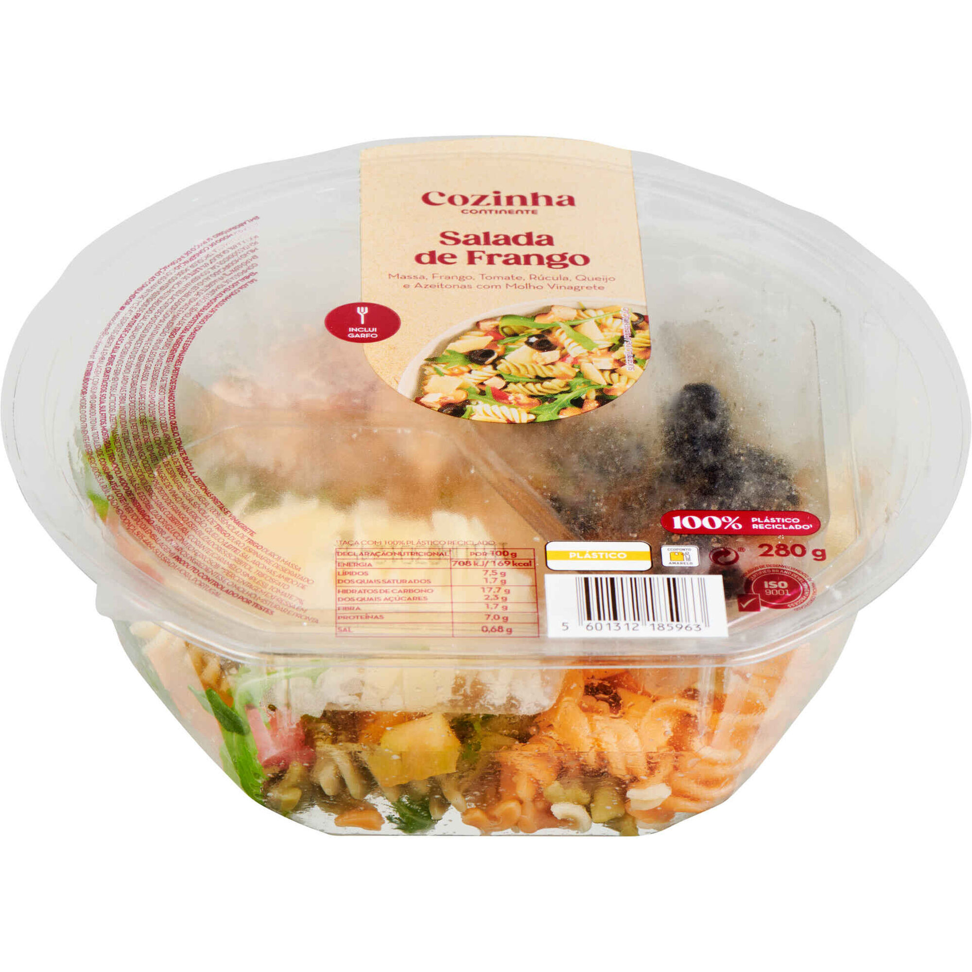 Salada de Frango com Massa e R&uacute;cula Cozinha Continente