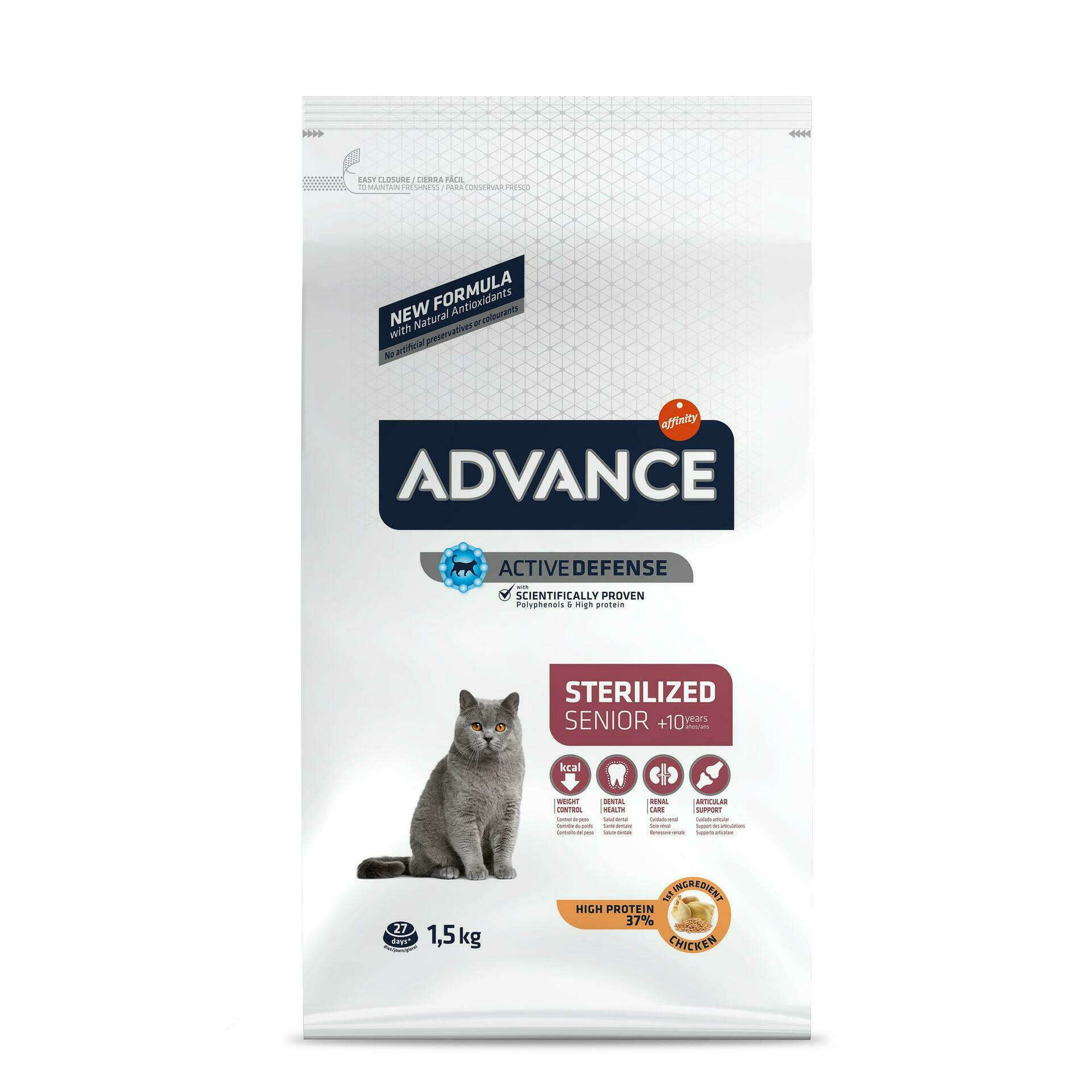 Ração para Gato Sénior Esterilizado Frango Ração para Gato Sénior Esterilizado Frango