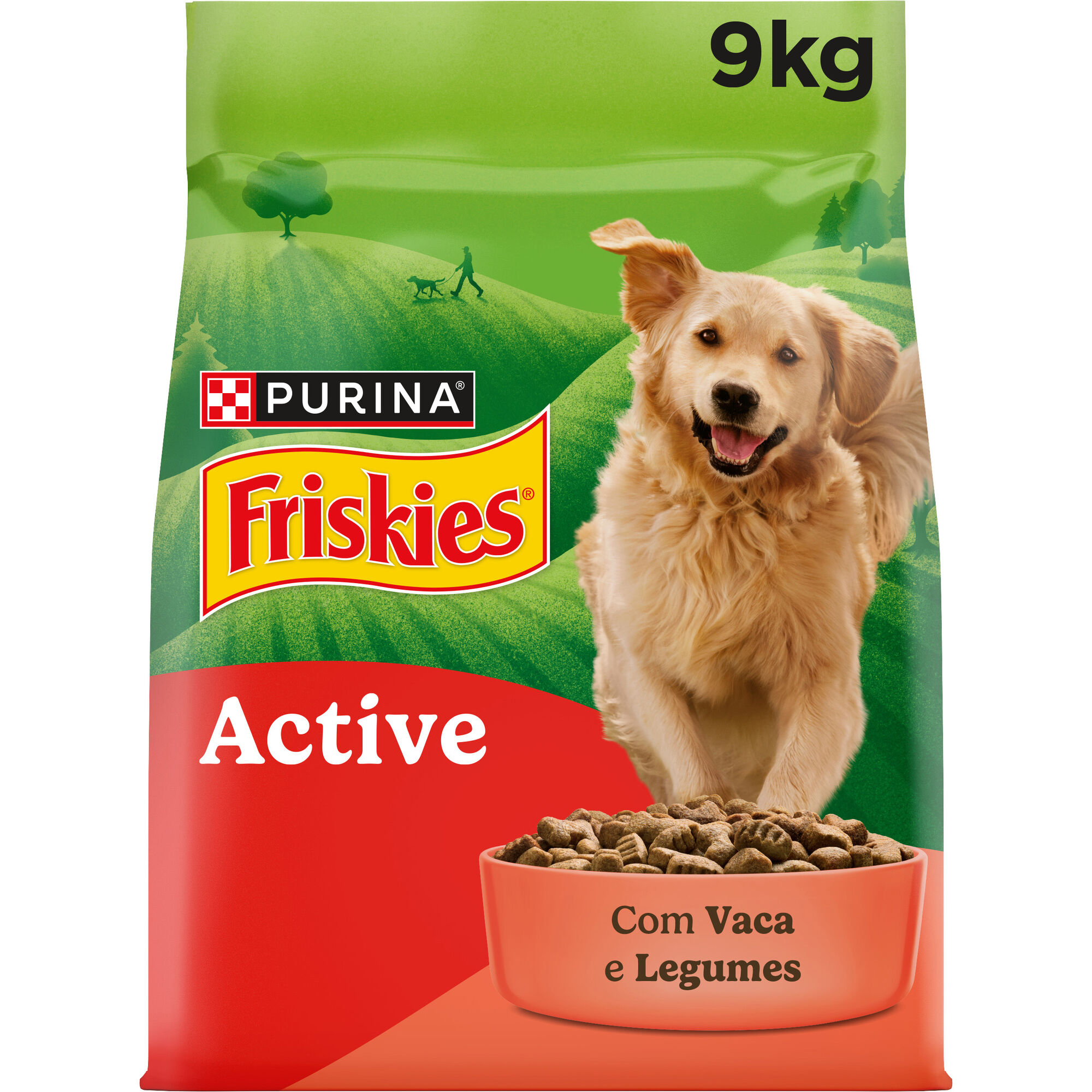 Ra&ccedil;&atilde;o para C&atilde;o Adulto Active Vaca Purina Friskies