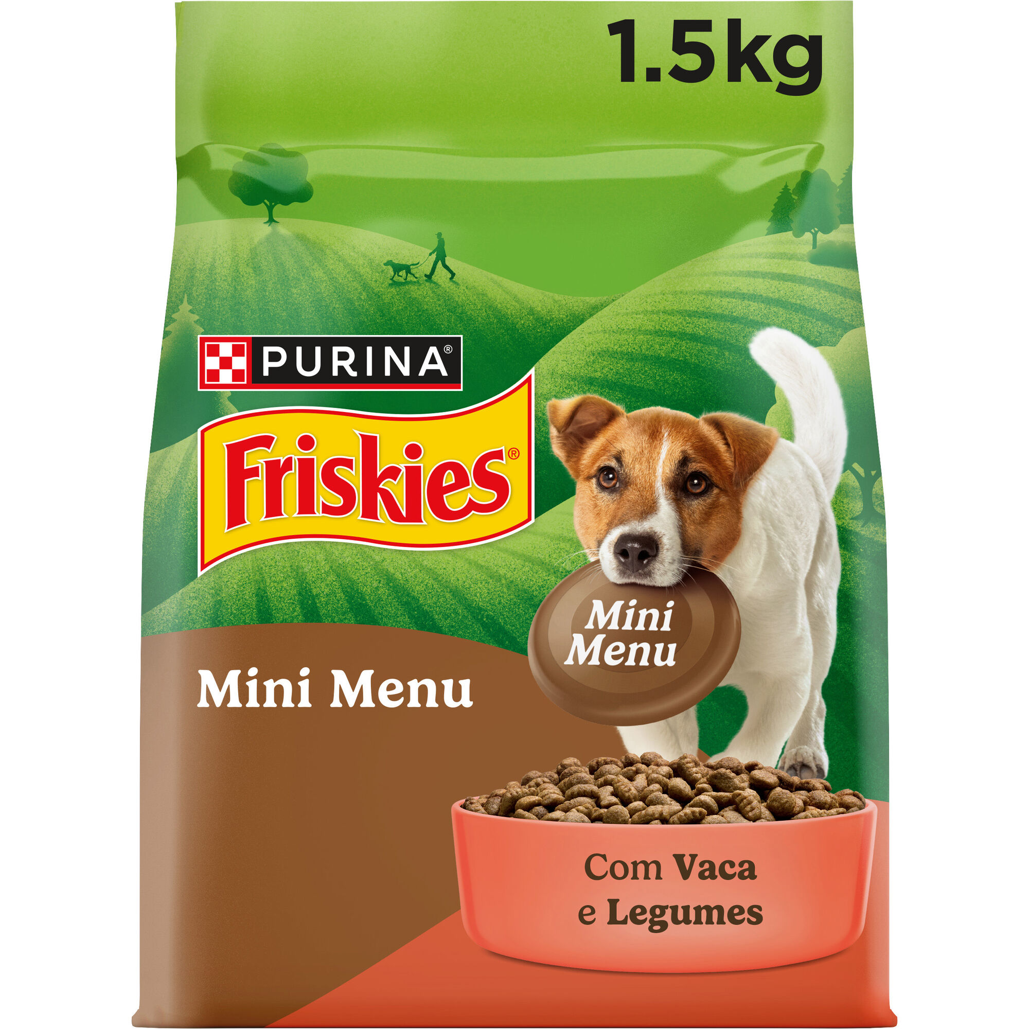 Ra&ccedil;&atilde;o para C&atilde;o Adulto Mini Menu Vaca Purina Friskies