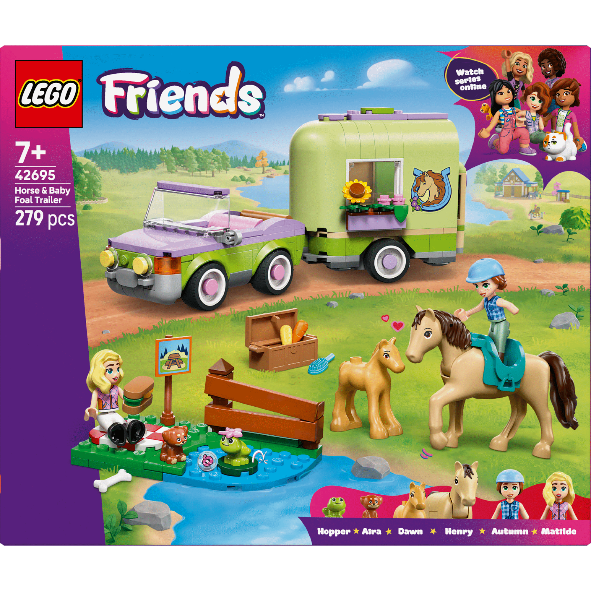 LEGO Friends - Reboque Para Cavalo e Potro - 42695
