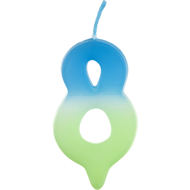 Vela Nº8 Azul e Verde Kasa