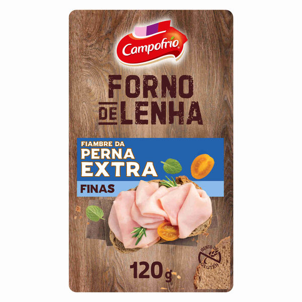 Fiambre da Perna Extra Forno de Lenha Fatias Finas Campofrio