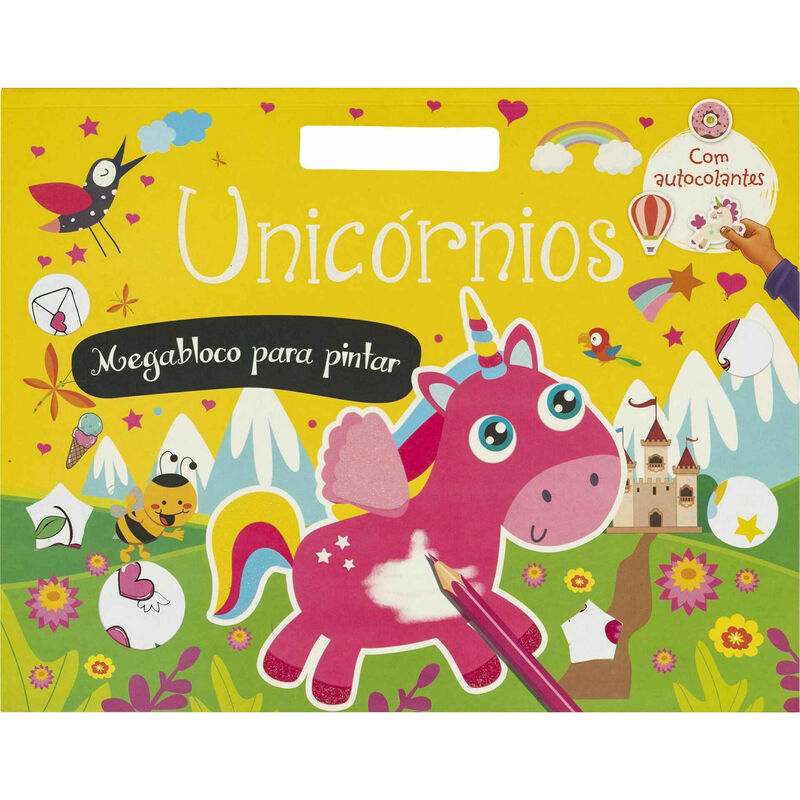 Unicórnios - Megabloco para Pintar com Autocolantes de Vários Autores