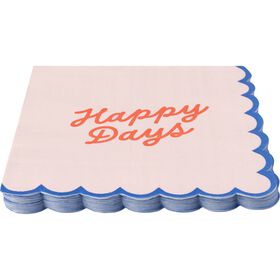 Conjunto 16 Guardanapos Happy Vermelho Kasa