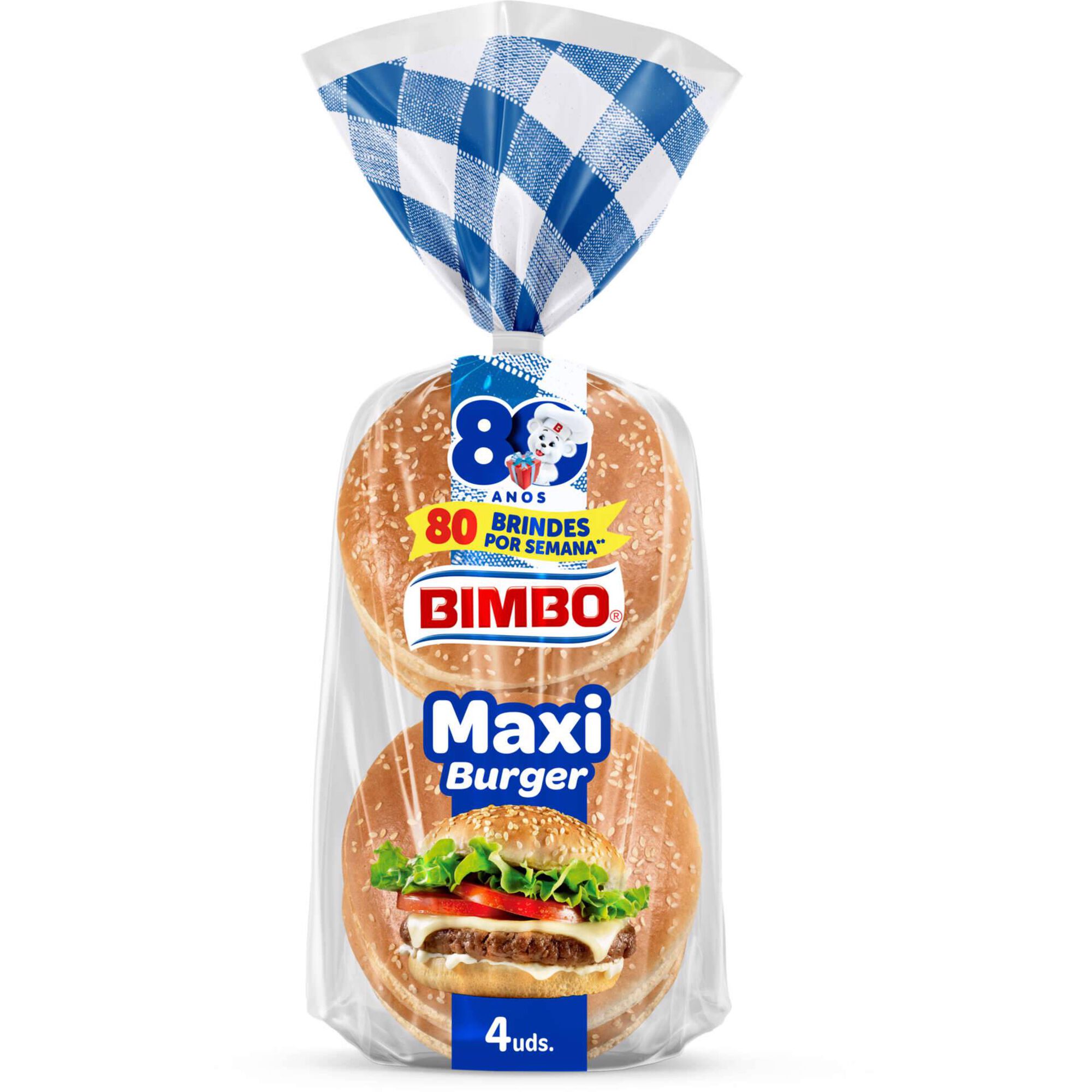 Pão de Hambúrguer Maxi