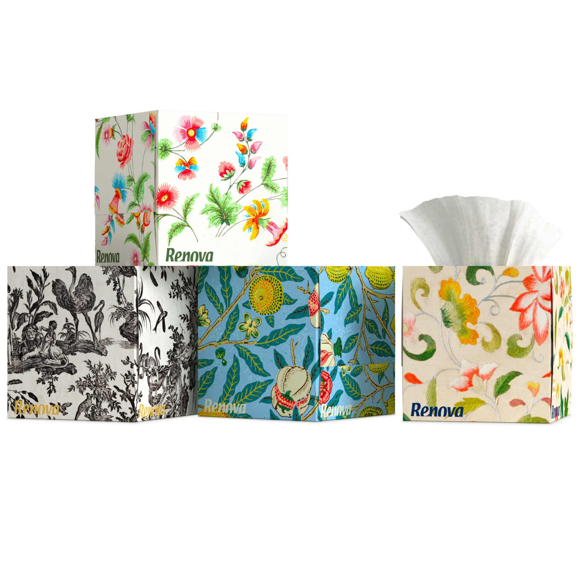 Len&ccedil;os Faciais Design Sazonais Renova