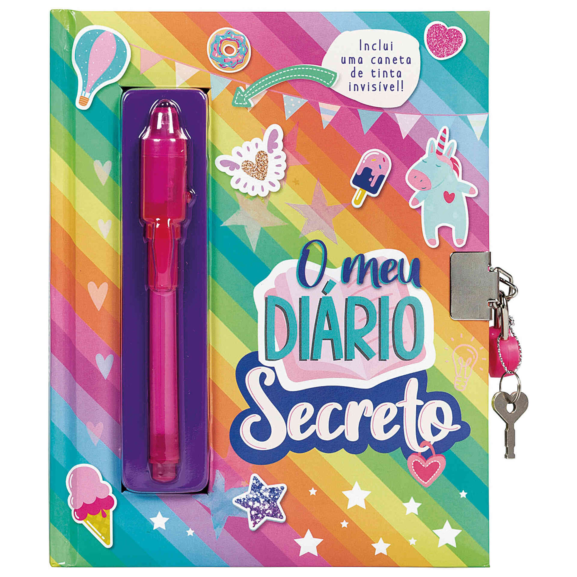 O Meu Di&aacute;rio Secreto (Capa Arco-&Iacute;ris) de V&aacute;rios Autores