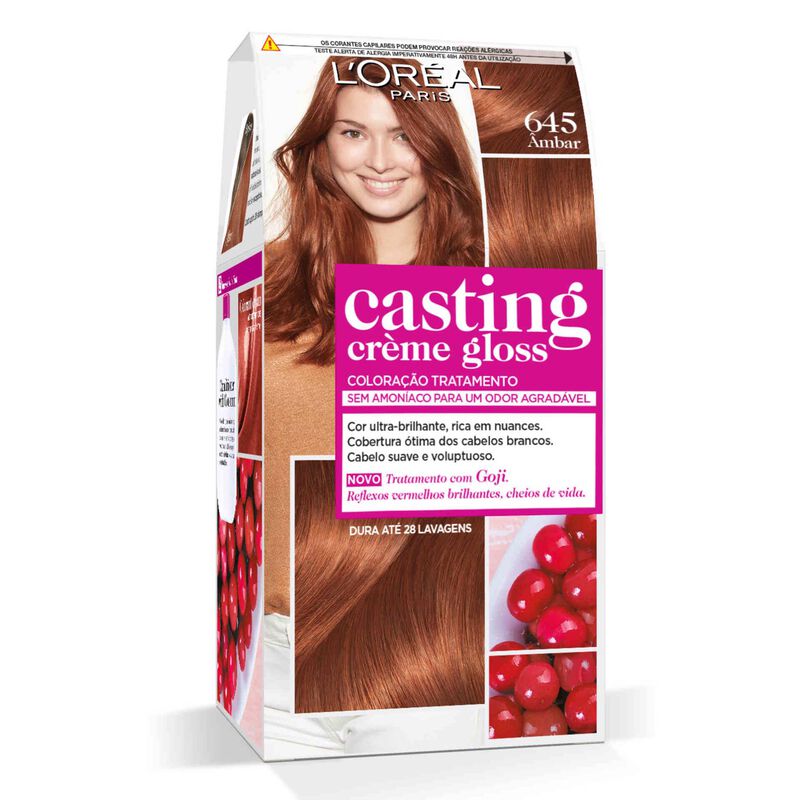 Coloração Tom sobre Tom Âmbar 645   L'Oréal Paris Casting Creme Gloss