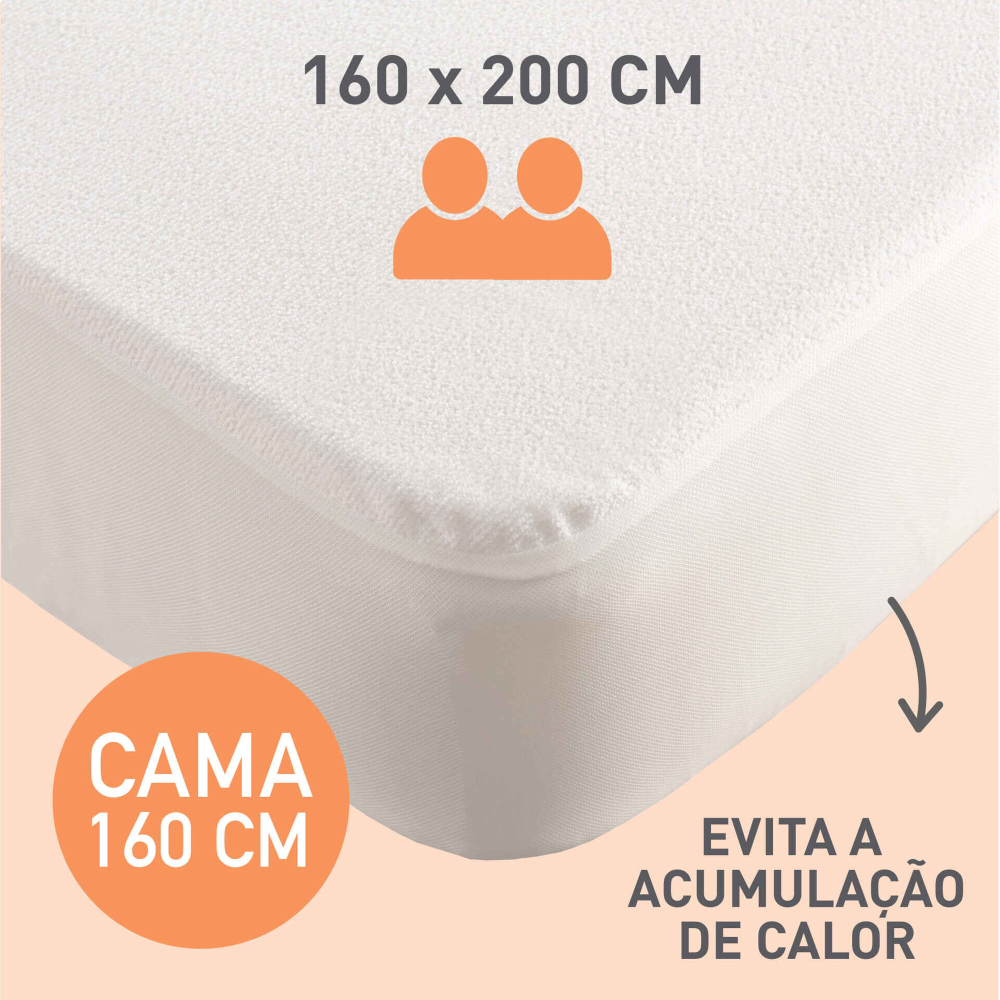Protetor de Colch&atilde;o Imperme&aacute;vel e Respir&aacute;vel Kasa