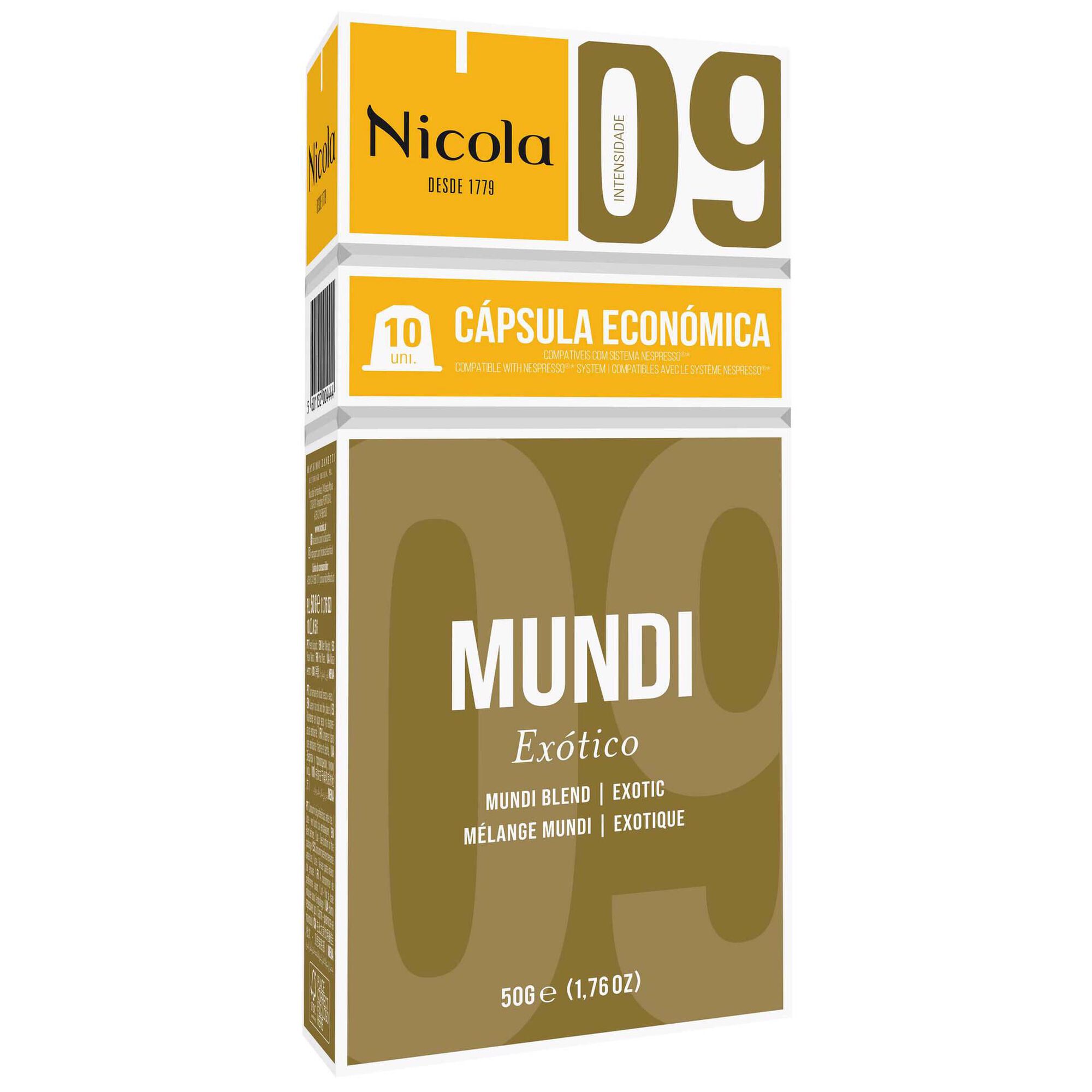 Cápsulas de Café Mundi Int 9