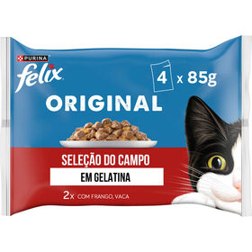 Comida Húmida para Gato Adulto Seleção Carnes em Gelatina