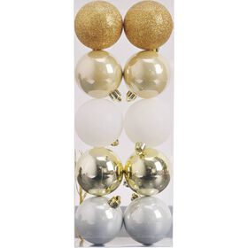 Conjunto 10 Bolas de Natal Gold Kasa